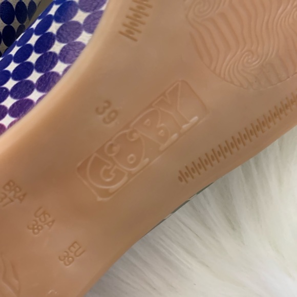 NWOT Goby Printed Balloon Ballet Flats Size 39 - Picture 5 of 5